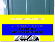 Tablet Screenshot of metalroofmarket.com